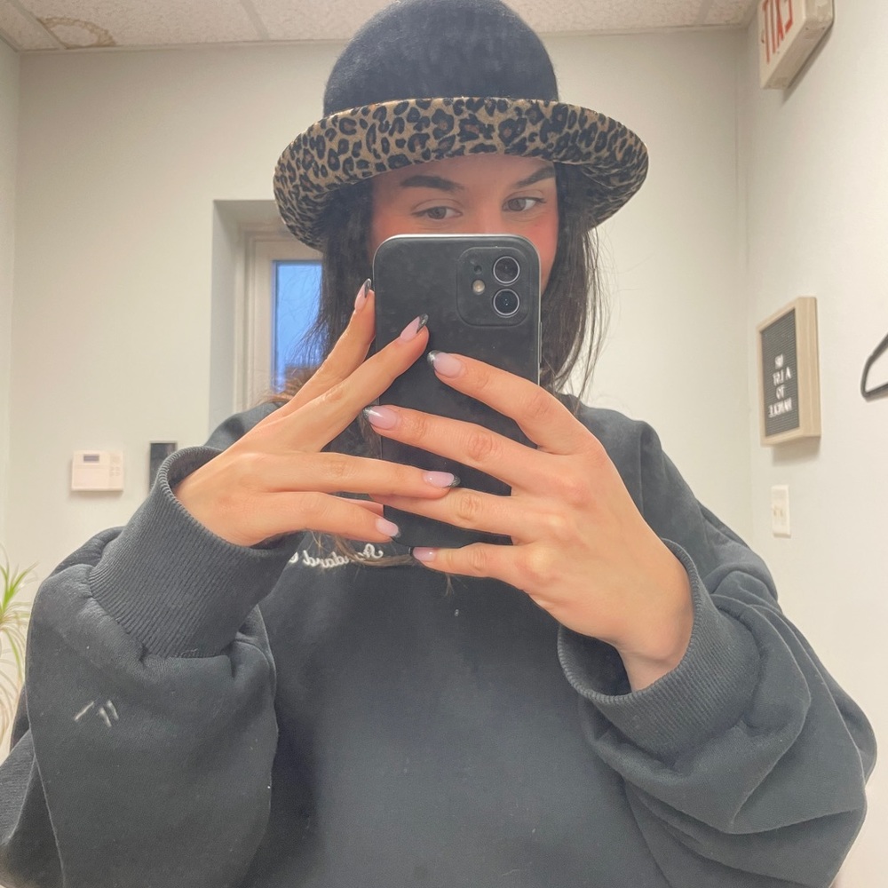 Vintage Wool Leopard Bucket Hat